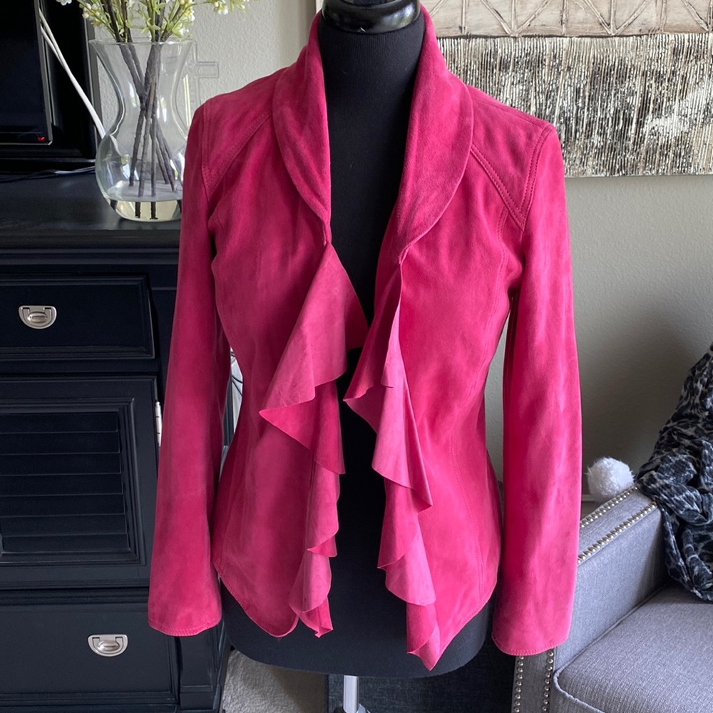 White House Black Market Suede Jacket
